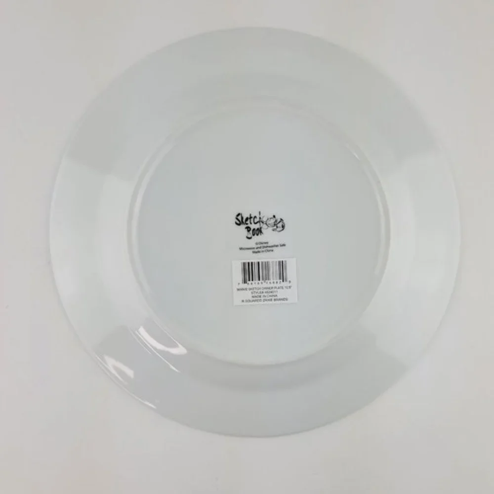 Disney Minnie Mouse Drawlings‎ Dinner Plate 10.5in Don Towsley Sketch Book New